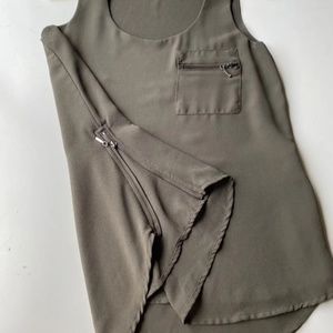 Green tank top